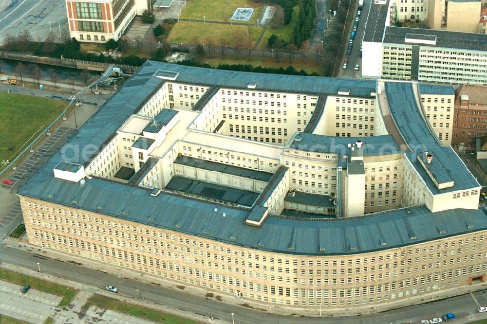 Aerial image Berlin - Gebäude des ehem. ZK der SED / Reichsbank in Berlin - Mitte.