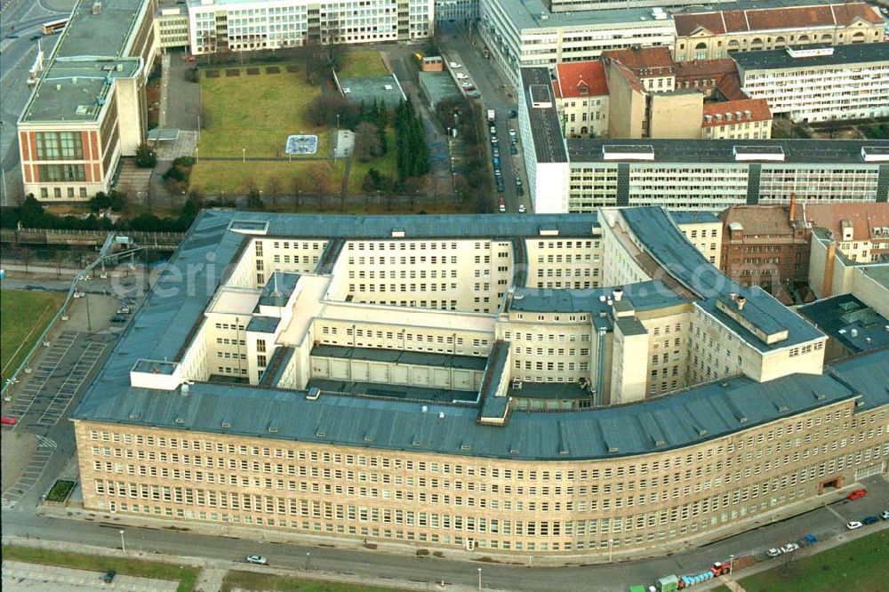 Aerial photograph Berlin - Gebäude des ehem. ZK der SED / Reichsbank in Berlin - Mitte.