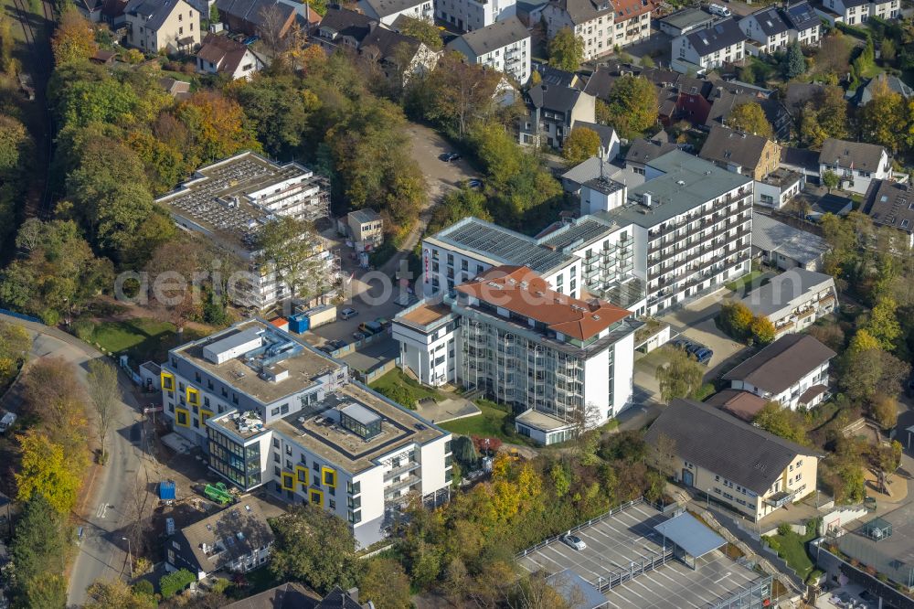 Herdecke from above - Building of the former nursing home - senior residence on the Goethestrasse in Herdecke in the state of North Rhine-Westphalia, Germany