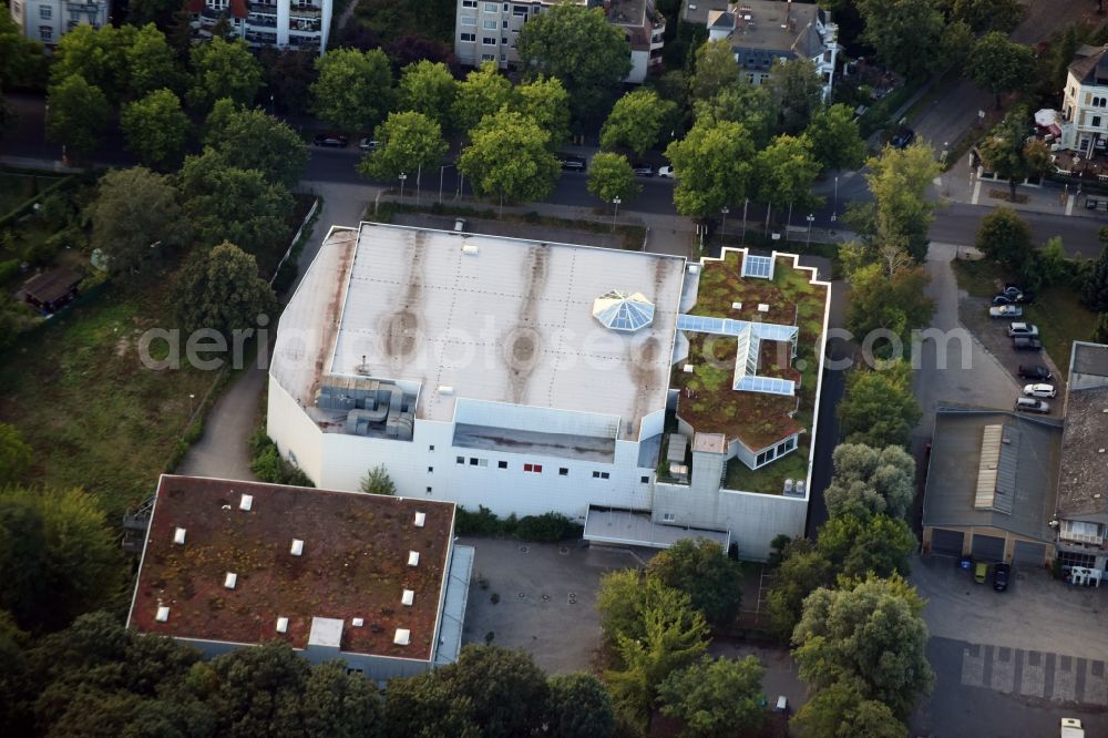 Aerial photograph Berlin - Building of the store - furniture market Moebelhof on Ostpreussendamm in the Lichterfelde part of Berlin. The store was closed in 2012