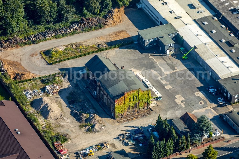 Bochum from the bird's eye view: Building of the former Zechegelaende along the Hansastrasse in Bochum in the state of North Rhine-Westphalia, Germany