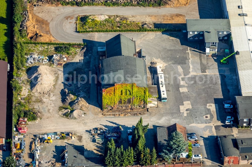 Aerial image Bochum - Building of the former Zechegelaende along the Hansastrasse in Bochum in the state of North Rhine-Westphalia, Germany