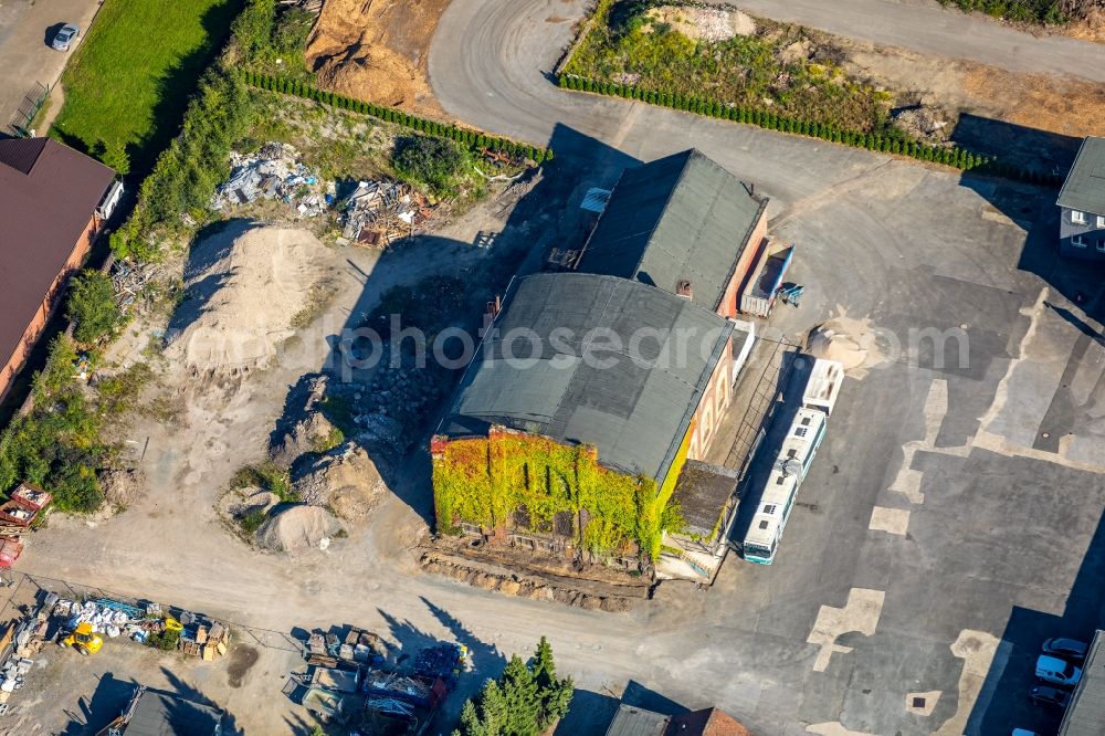 Aerial photograph Bochum - Building of the former Zechegelaende along the Hansastrasse in Bochum in the state of North Rhine-Westphalia, Germany