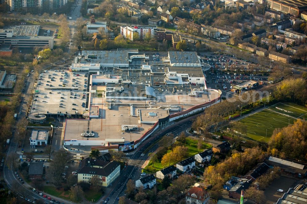 Oberhausen from the bird's eye view: Building of the shopping center Bero in Oberhausen in the state of North Rhine-Westphalia