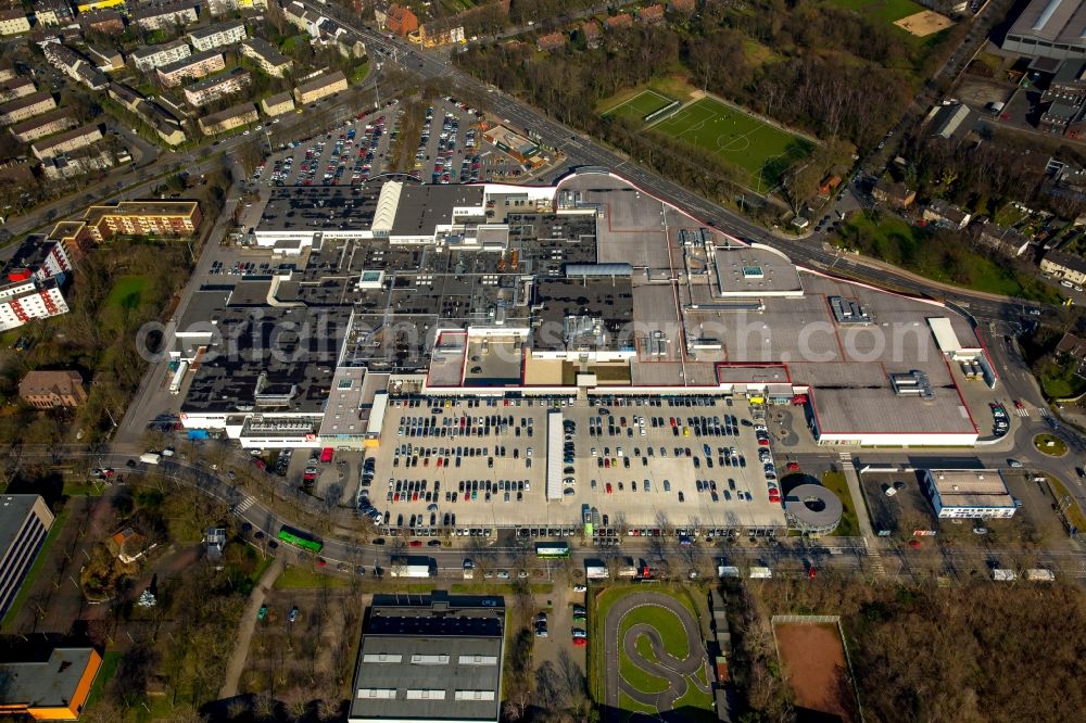 Aerial image Oberhausen - Building the shopping center BERO in Oberhausen in North Rhine-Westphalia