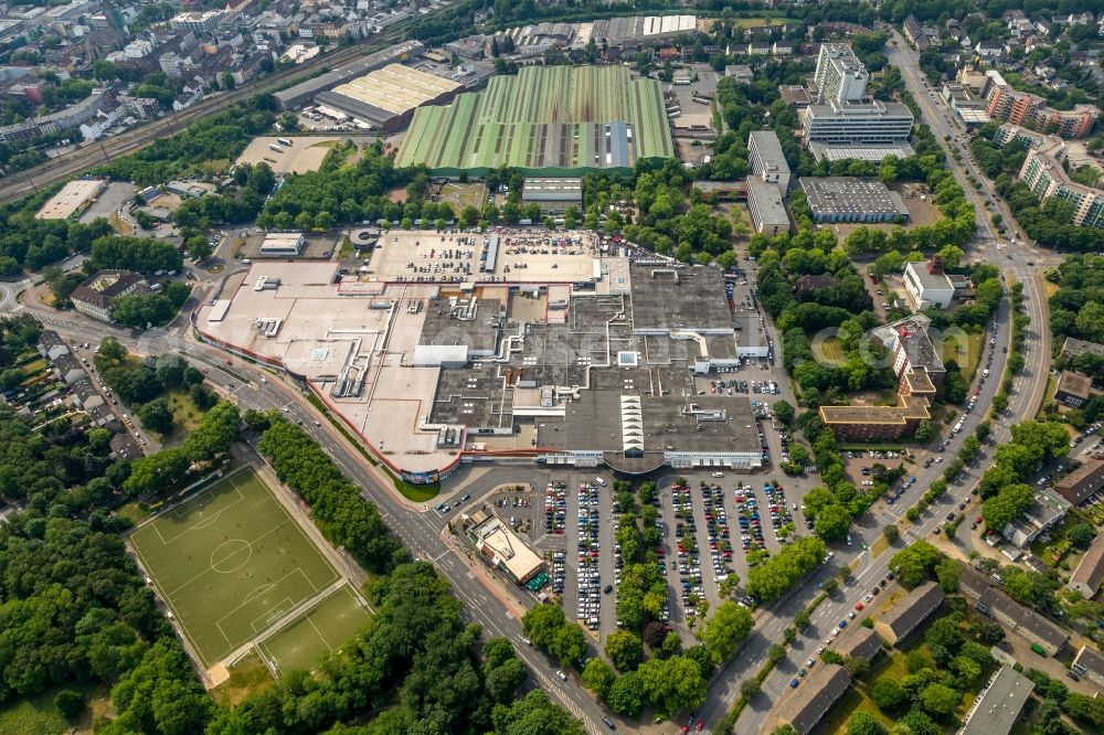 Aerial image Oberhausen - Building the shopping center BERO in Oberhausen in North Rhine-Westphalia