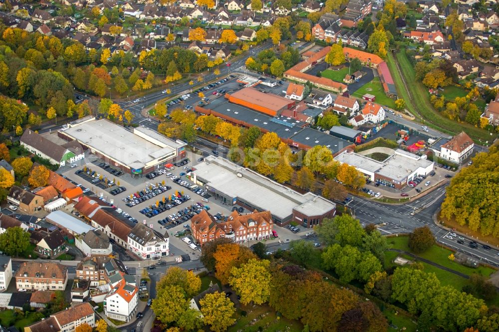 Aerial image Hamm - Building of the shopping center Combi in Hamm in the state North Rhine-Westphalia