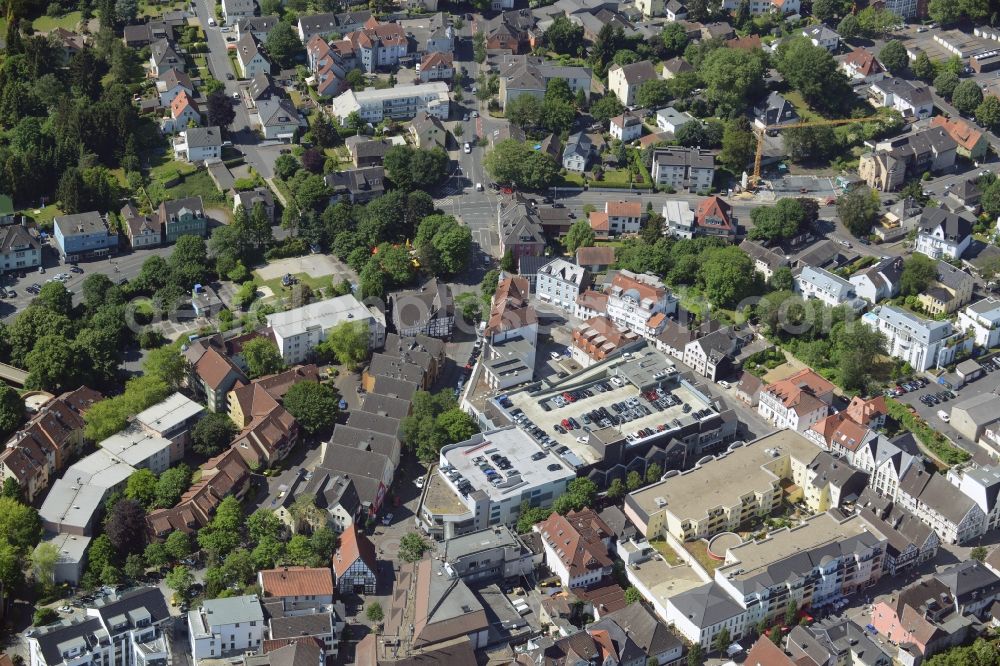 Unna from above - Building the shopping center an der Hertinger Strasse - Fluegelstrasse in Unna in the state North Rhine-Westphalia