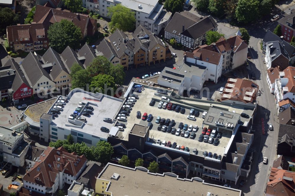 Aerial photograph Unna - Building the shopping center an der Hertinger Strasse - Fluegelstrasse in Unna in the state North Rhine-Westphalia