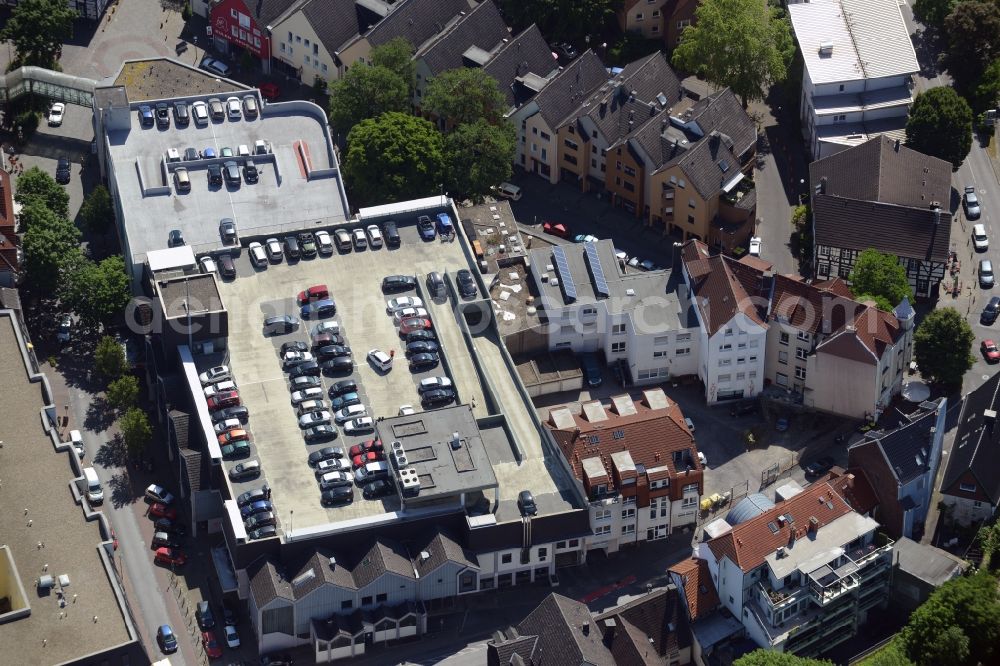 Aerial image Unna - Building the shopping center an der Hertinger Strasse - Fluegelstrasse in Unna in the state North Rhine-Westphalia