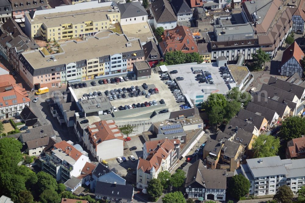 Aerial image Unna - Building the shopping center an der Hertinger Strasse - Fluegelstrasse in Unna in the state North Rhine-Westphalia