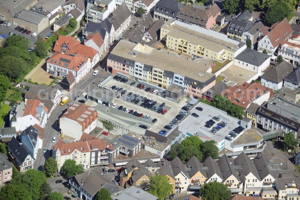 Aerial image Unna - Building the shopping center an der Hertinger Strasse - Fluegelstrasse in Unna in the state North Rhine-Westphalia