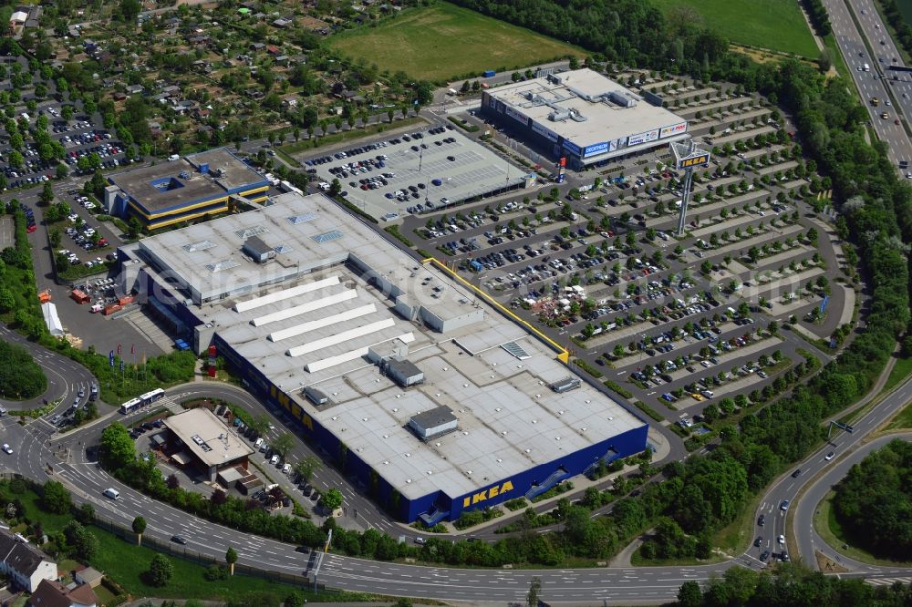 Aerial photograph Hofheim am Taunus - IKEA store in Hofheim am Taunus Wallau in Hesse