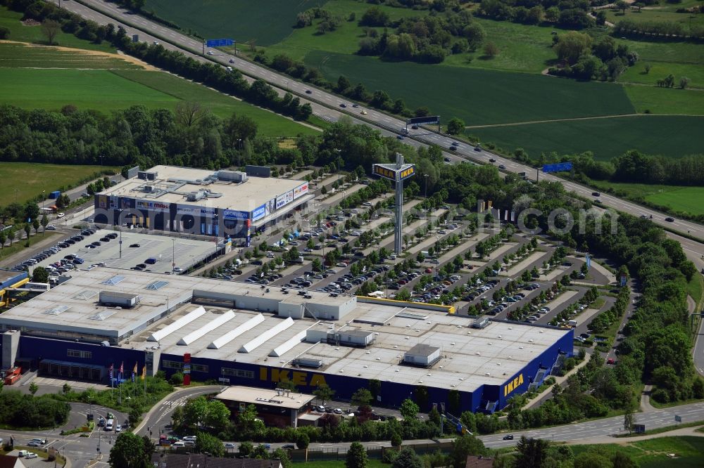 Aerial photograph Hofheim am Taunus - IKEA store in Hofheim am Taunus Wallau in Hesse