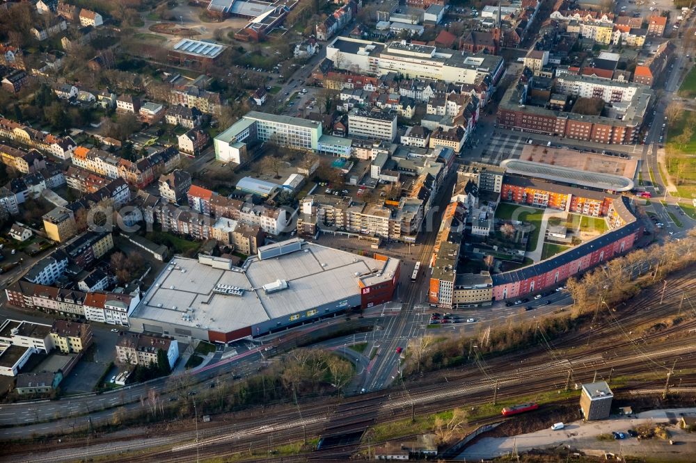 Aerial image Herne - Building the shopping center Kaufland on Good luck place in Herne in North Rhine-Westphalia