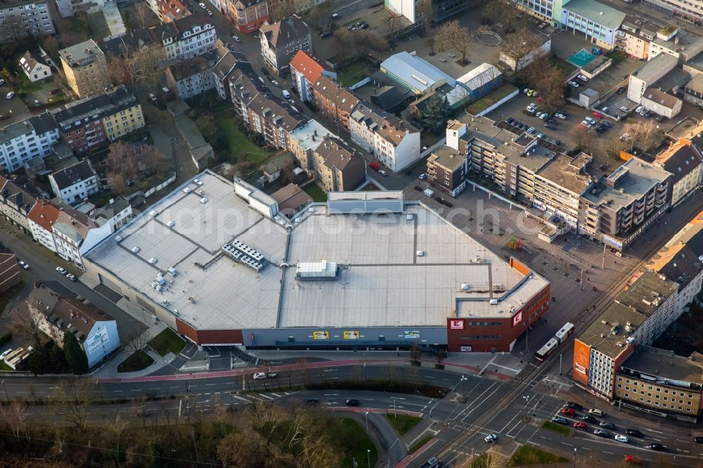 Aerial photograph Herne - Building the shopping center Kaufland on Good luck place in Herne in North Rhine-Westphalia