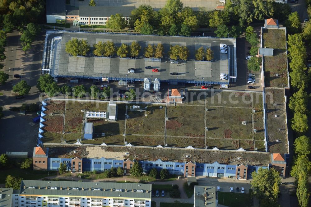 Halle (Saale) from above - Building of the shopping center Kaufland on Zollrain in Halle (Saale) in the state Saxony-Anhalt