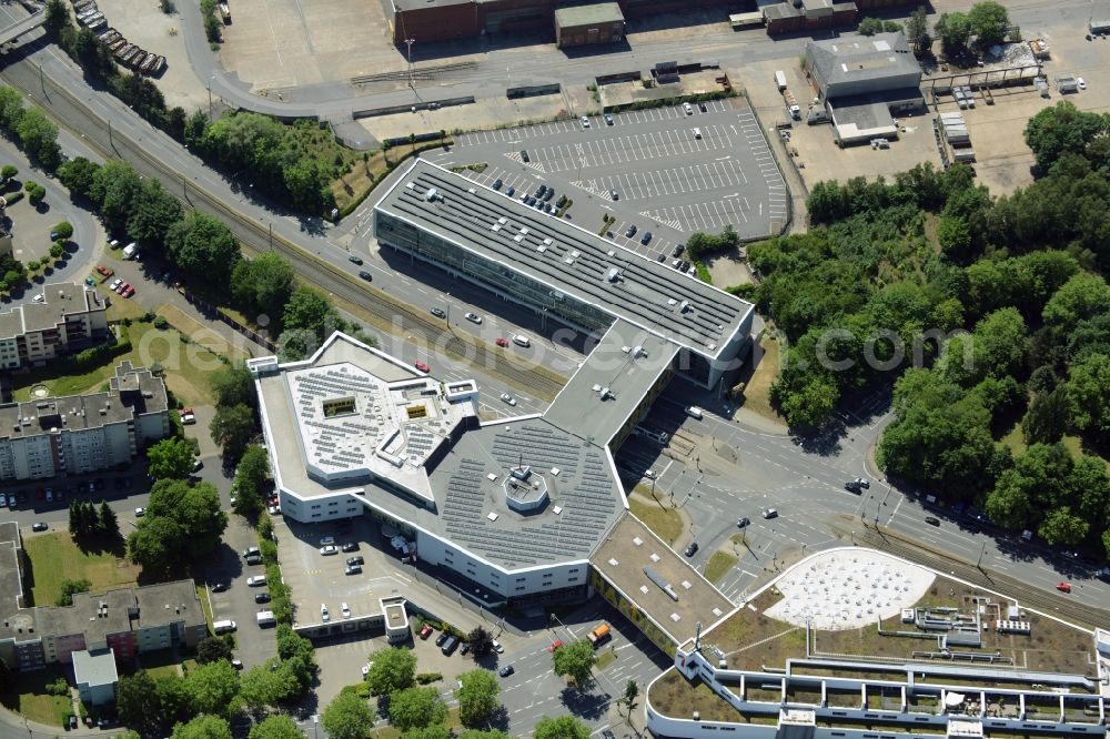 Aerial image Bochum - Building of the shopping center and furniture store of Hardeck Moebel GmbH & Co. KG in Bochum in the state North Rhine-Westphalia