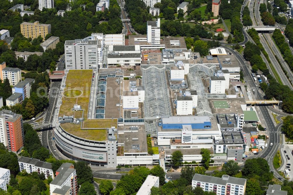 Frankfurt am Main from the bird's eye view: Building the shopping center Nordwest Zentrum in Frankfurt in the state Hesse