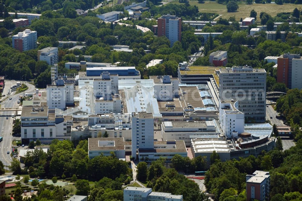 Aerial photograph Frankfurt am Main - Building the shopping center Nordwest Zentrum in Frankfurt in the state Hesse