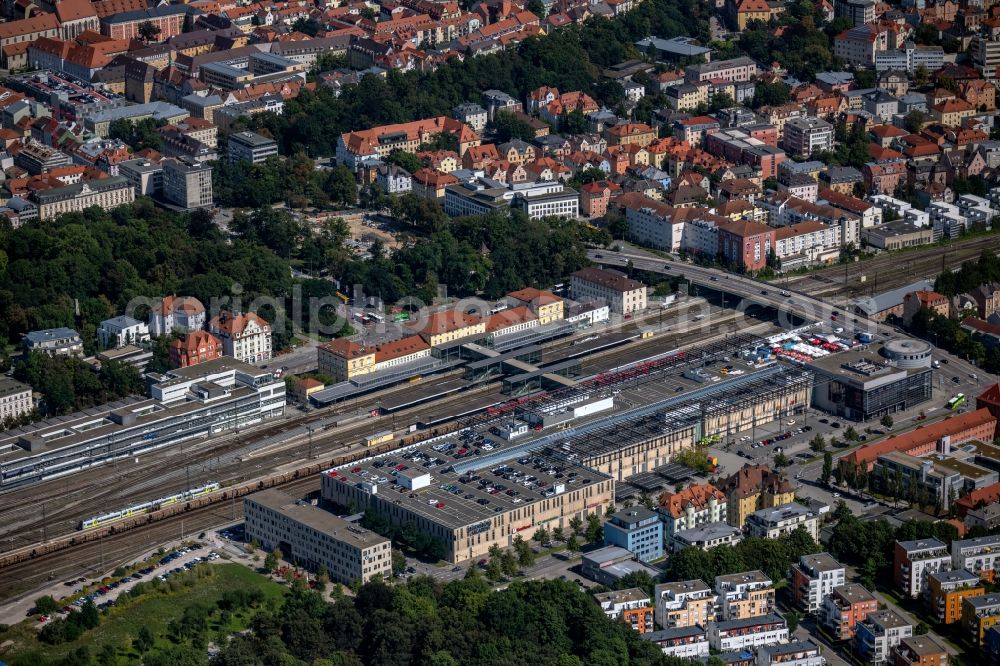 Aerial photograph Regensburg - Building of the shopping center Regensburg Arcaden der ECE-Projektmanagement GmbH on Friedenstrasse in the district Galgenberg in Regensburg in the state Bavaria