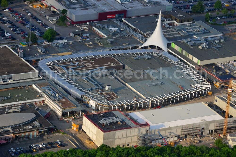 Aerial photograph Bochum - Building the shopping center Ruhr Park in Bochum in the state North Rhine-Westphalia