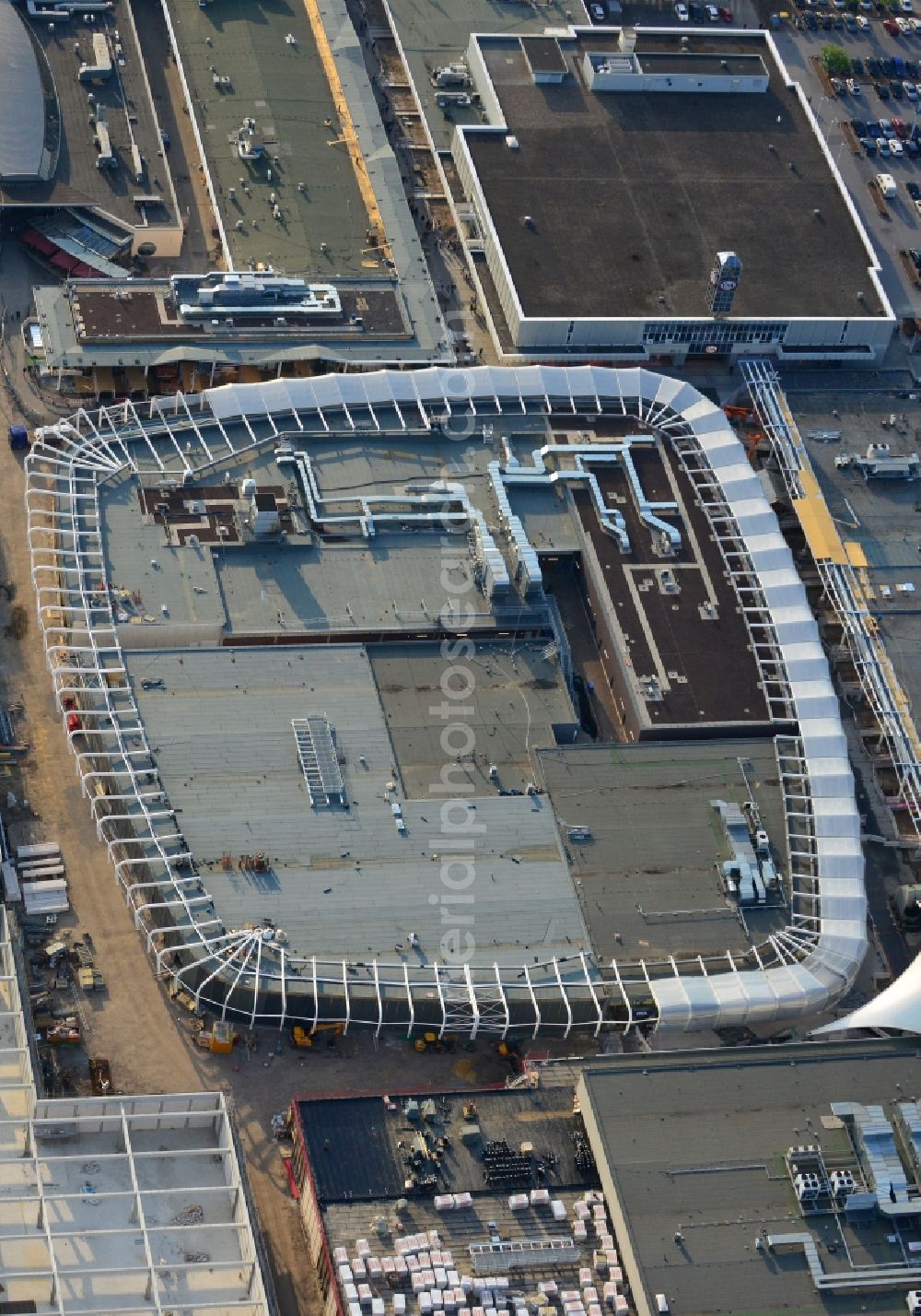 Aerial image Bochum - Building the shopping center Ruhr Park in Bochum in the state North Rhine-Westphalia