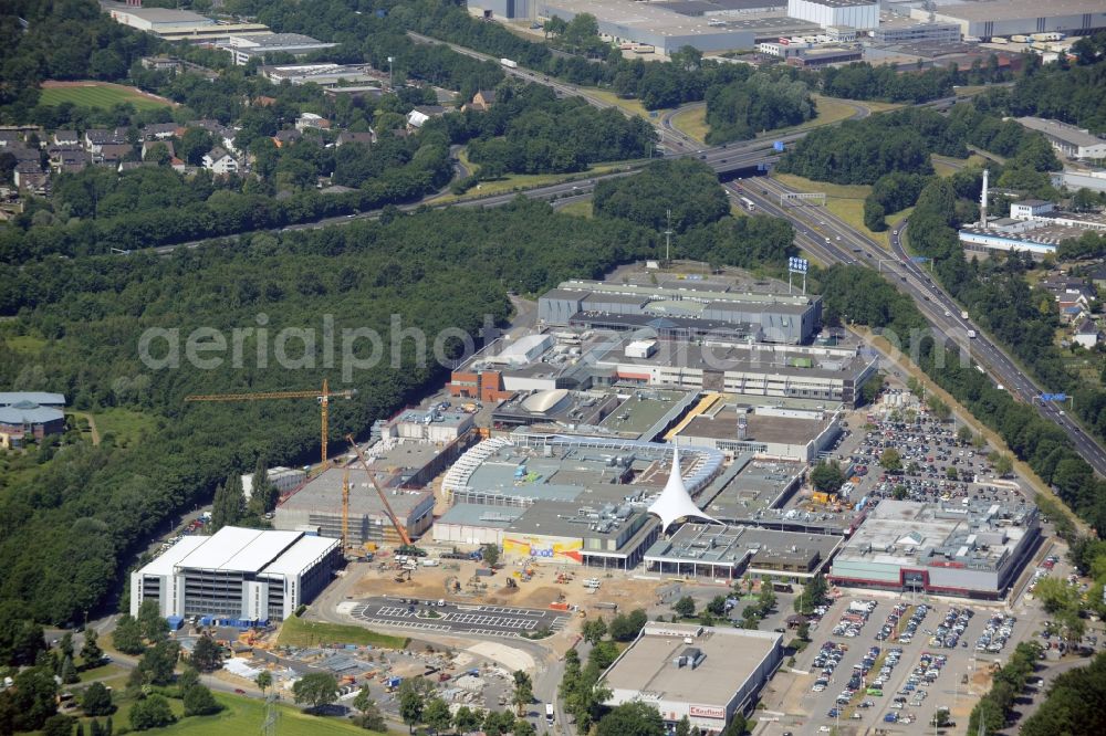 Aerial photograph Bochum - Building the shopping center Ruhr Park in Bochum in the state North Rhine-Westphalia