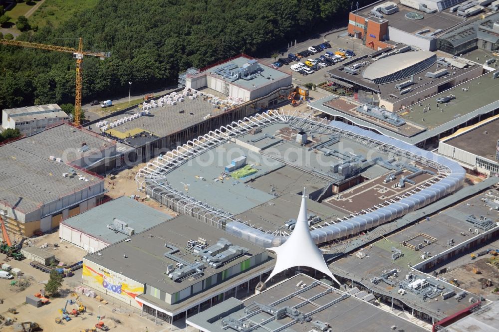 Bochum from above - Building the shopping center Ruhr Park in Bochum in the state North Rhine-Westphalia