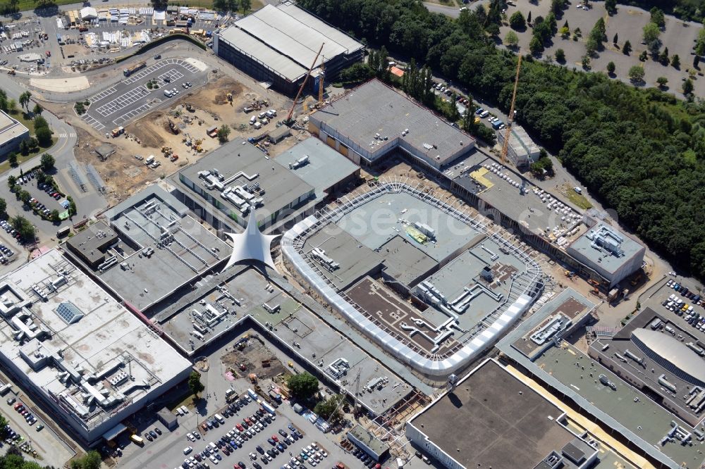 Aerial image Bochum - Building the shopping center Ruhr Park in Bochum in the state North Rhine-Westphalia