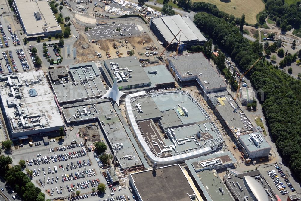 Bochum from above - Building the shopping center Ruhr Park in Bochum in the state North Rhine-Westphalia