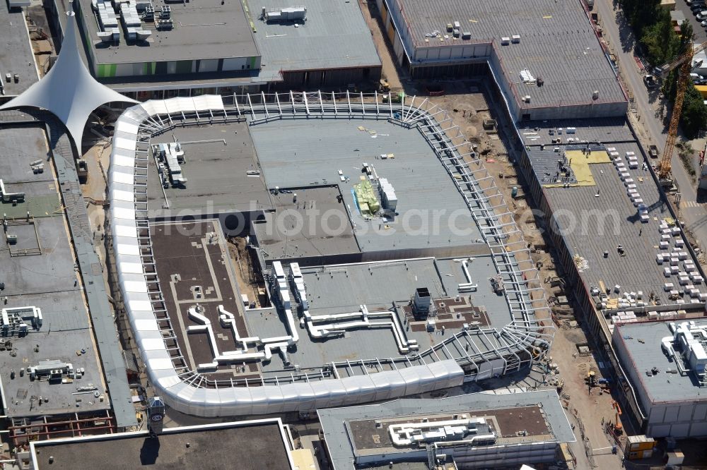 Bochum from the bird's eye view: Building the shopping center Ruhr Park in Bochum in the state North Rhine-Westphalia