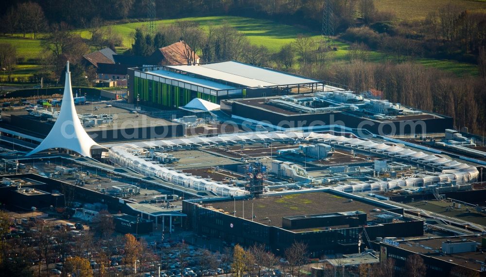 Aerial photograph Bochum - Building the shopping center Ruhr Park in Bochum in the state North Rhine-Westphalia