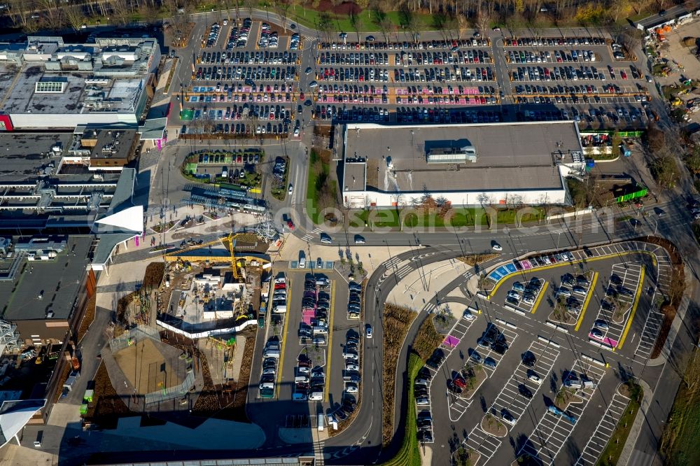 Aerial photograph Bochum - Building the shopping center Ruhr Park in Bochum in the state North Rhine-Westphalia