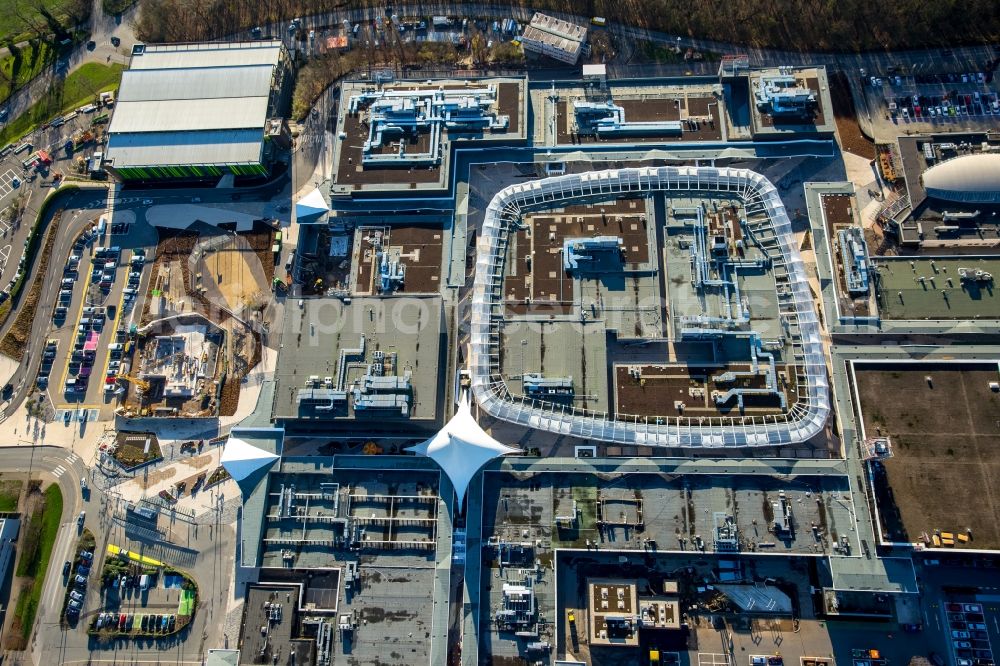 Aerial photograph Bochum - Building the shopping center Ruhr Park in Bochum in the state North Rhine-Westphalia