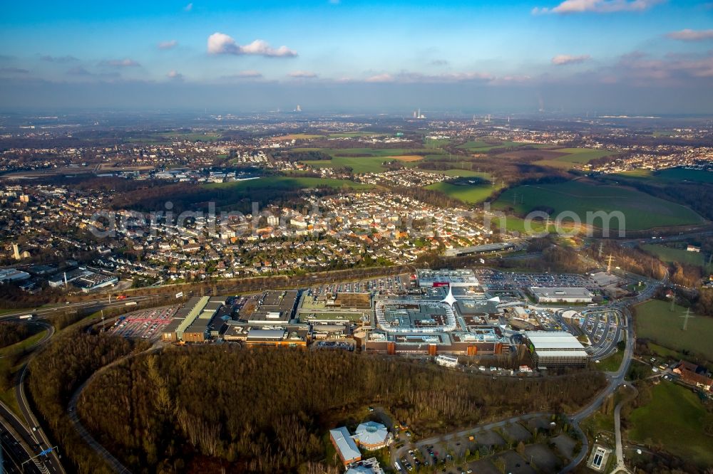 Aerial photograph Bochum - Building the shopping center Ruhr Park in Bochum in the state North Rhine-Westphalia