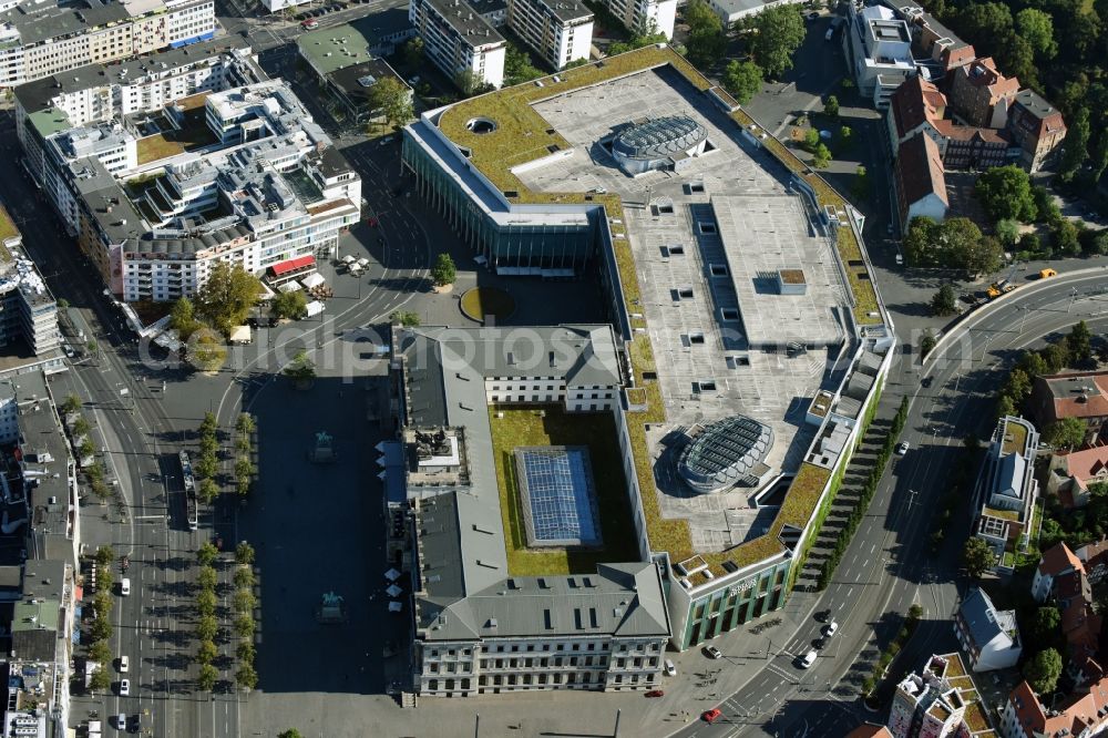 Braunschweig from the bird's eye view: Building of the shopping center Schloss Arkaden Braunschweig in Braunschweig in the state Lower Saxony. Operator is the ECE Projektmanagement G.m.b.H. & Co. KG