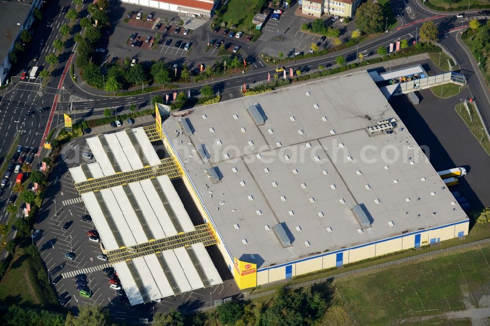 Aerial image Aschaffenburg - Building of the shopping center Selgros Neue Glattbacher Strasse in Aschaffenburg in the state Bavaria