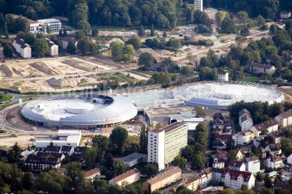 Aerial image Baden-Baden - Building of the shopping center Shopping Cite in the district Oos in Baden-Baden in the state Baden-Wuerttemberg