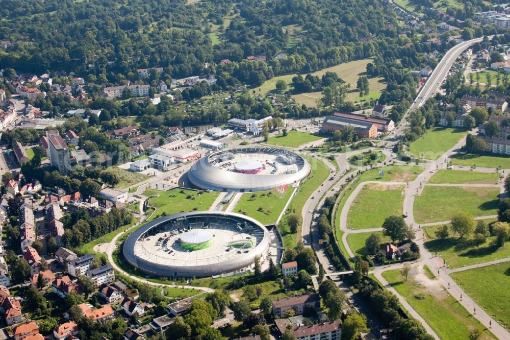 Aerial photograph Baden-Baden - Building of the shopping center Shopping Cite in Baden-Baden in the state Baden-Wuerttemberg