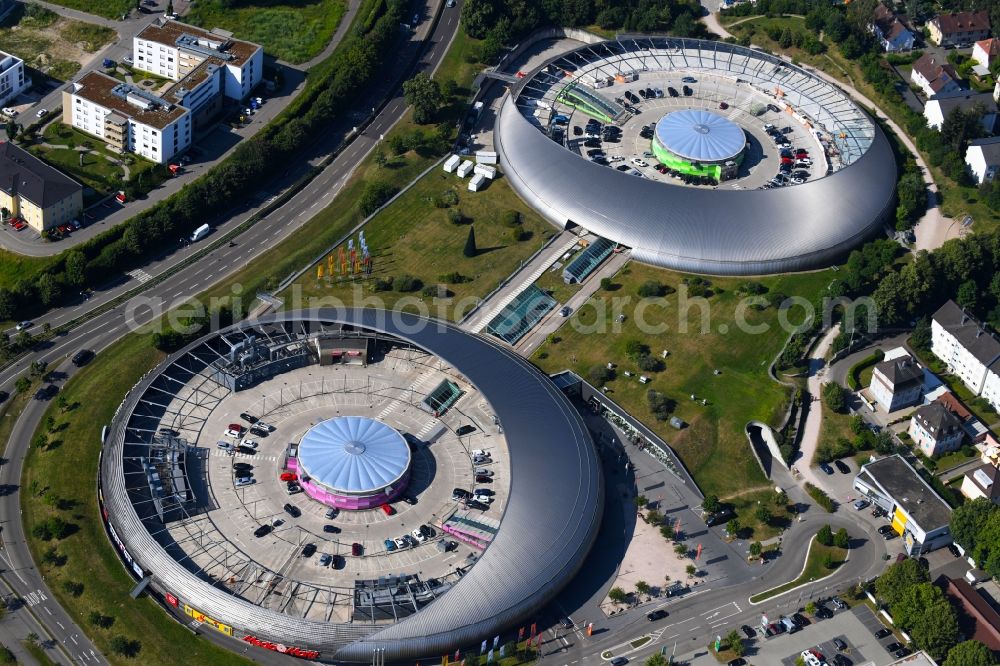 Baden-Baden from above - Building of the shopping center Shopping Cite in Baden-Baden in the state Baden-Wuerttemberg