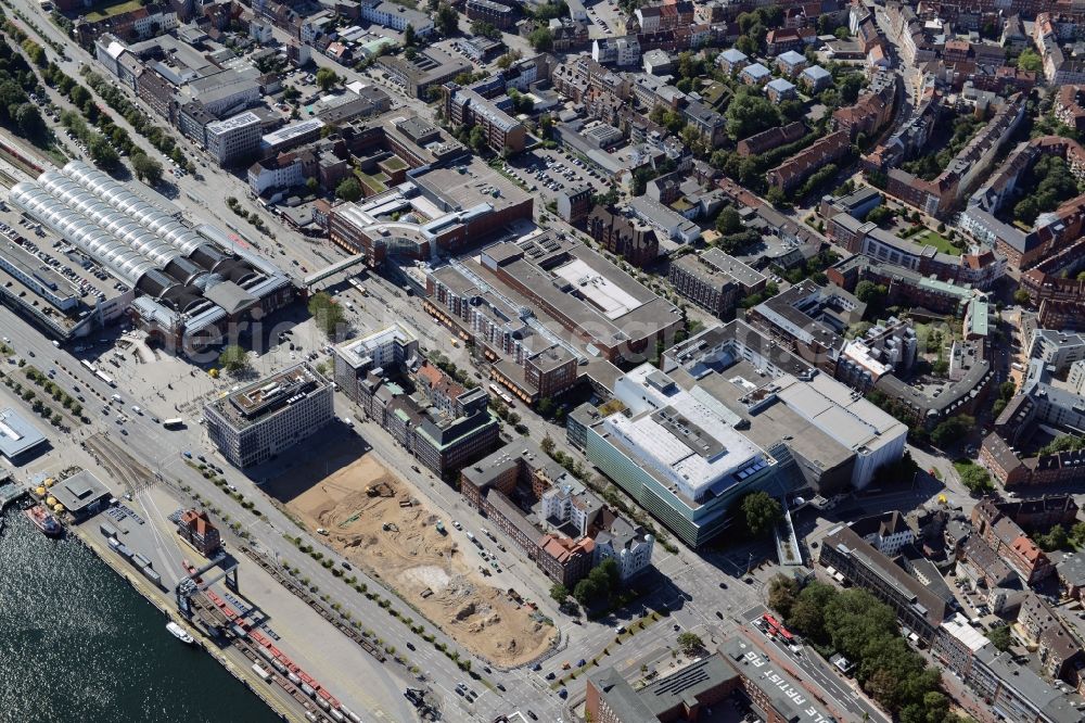 Kiel from above - Building of the shopping center Sophienhof of ECE in Kiel in the state Schleswig-Holstein