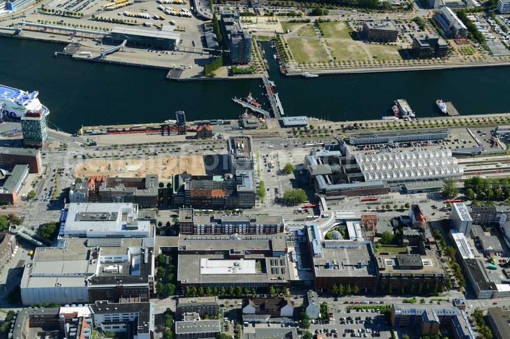 Kiel from above - Building of the shopping center Sophienhof der ECE in Kiel in the state Schleswig-Holstein