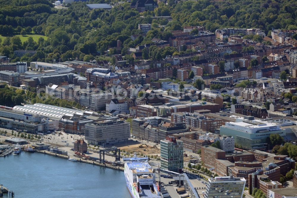 Kiel from above - Building of the shopping center Sophienhof der ECE in Kiel in the state Schleswig-Holstein