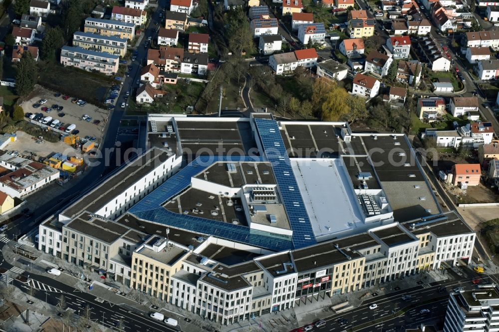 Neumarkt in der Oberpfalz from the bird's eye view: Building of the shopping center Stadtquartier „ NeuerMarkt ” in Neumarkt in der Oberpfalz in the state Bavaria