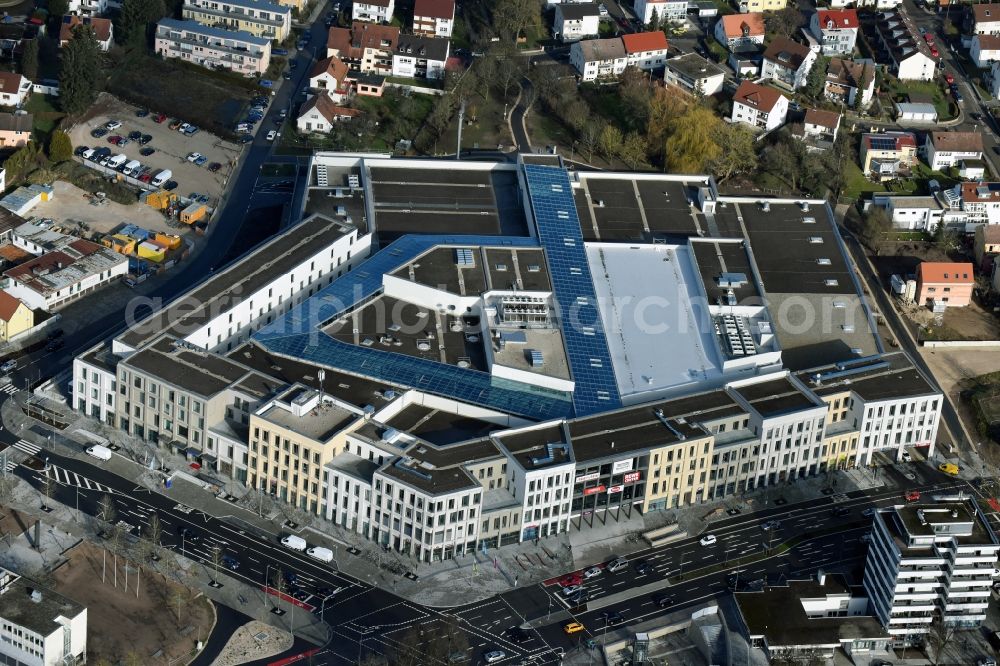 Aerial image Neumarkt in der Oberpfalz - Building of the shopping center Stadtquartier „ NeuerMarkt ” in Neumarkt in der Oberpfalz in the state Bavaria