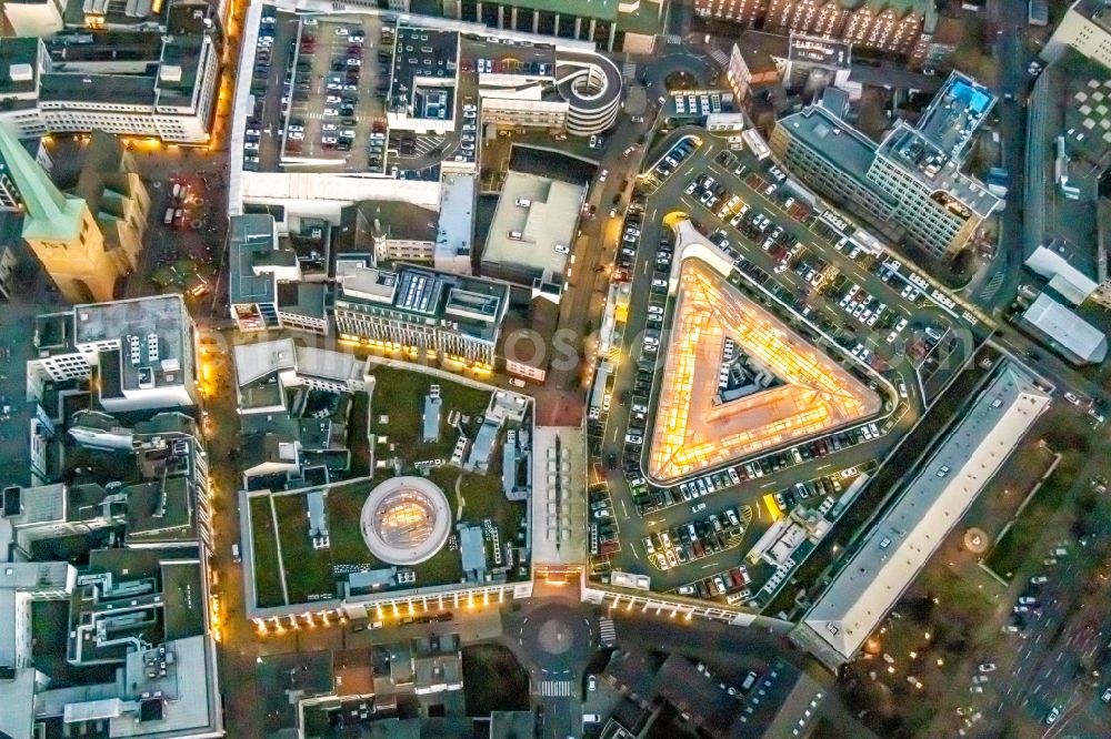 Dortmund from the bird's eye view: Building of the shopping center Thier-Galerie in Dortmund in the state North Rhine-Westphalia