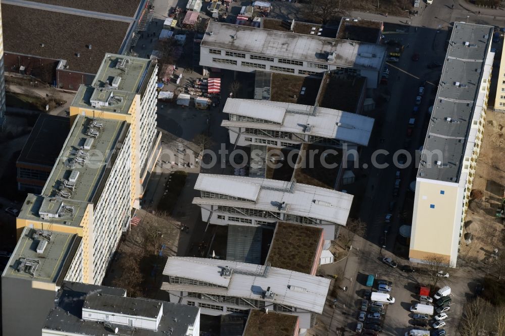 Berlin from above - Building of the shopping center TierparkCenter Berlin in the district Lichtenberg in Berlin