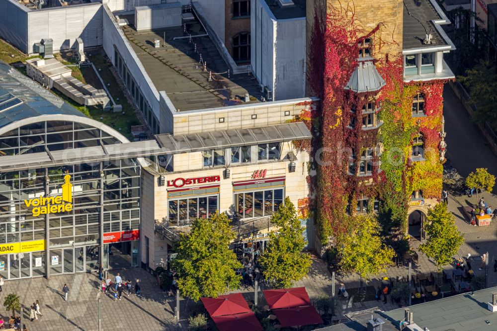 Hagen from the bird's eye view: Building of the shopping center Volme Galerie GbR Friedrich-Ebert-Platz in the district Hagen-Mitte in Hagen in the state North Rhine-Westphalia