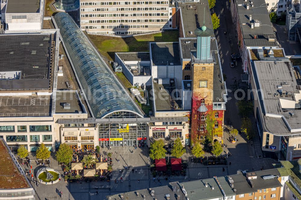 Aerial photograph Hagen - Building of the shopping center Volme Galerie GbR Friedrich-Ebert-Platz in the district Hagen-Mitte in Hagen in the state North Rhine-Westphalia